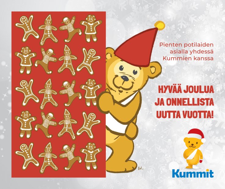 Kummien joulukortti